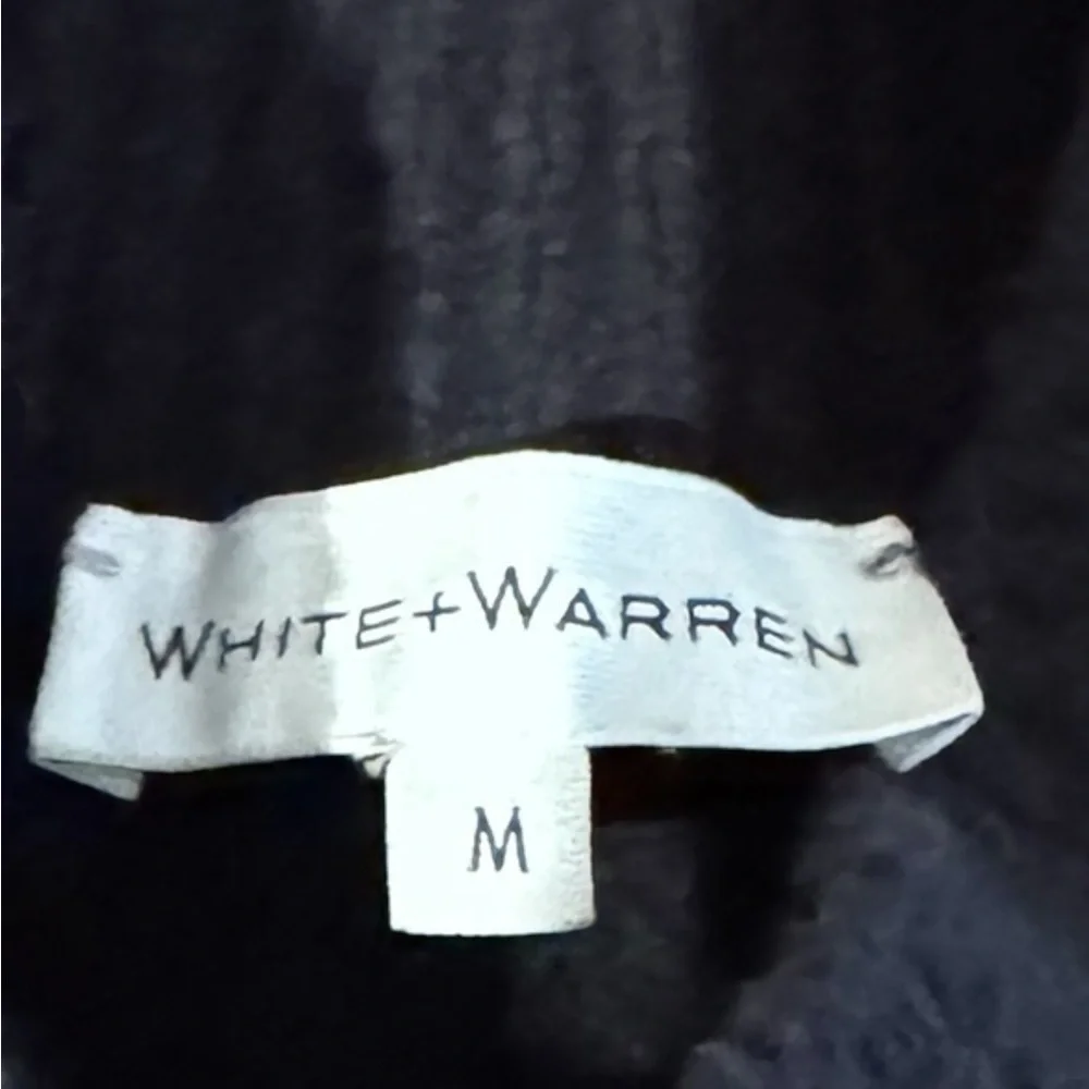White + Warren black Turtleneck Sweater